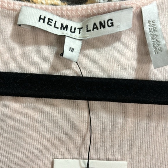 Helmut Lang Light Pink Cotton Scoop Neck Racerback Long Shirttail Tank Top M - Picture 10 of 12